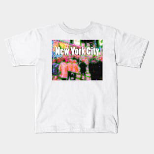 Times Square Crowd Kids T-Shirt